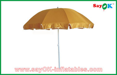 Impressão UV flexível do guarda-chuva CMYK da proteção do poliéster do guarda-chuva de Sun do jardim/praia da barraca do dossel da jarda