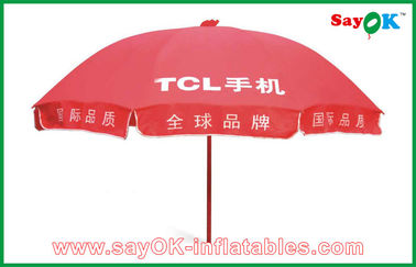 Guarda-chuva de Sun vermelho da propaganda do mercado da barraca do dossel do jardim impermeável para a promoção 3X3m