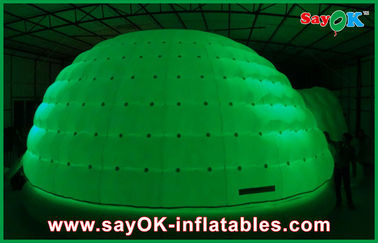 Barraca de acampamento da bolha da família feita sob encomenda inflável exterior da barraca do diodo emissor de luz da abóbada