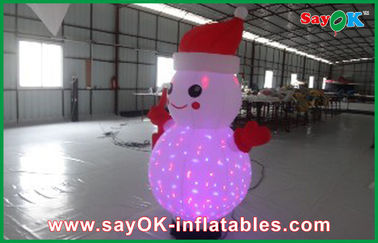 Da decoração inflável da iluminação do Natal boneco de neve inflável com controlador