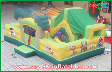 Castelo Bouncy inflável personalizado da segurança/entretenimento das crianças cidade do divertimento