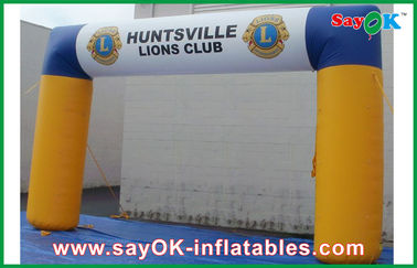 Waterproof o arco inflável Inflatables de anúncio feito sob encomenda da entrada de dois pés