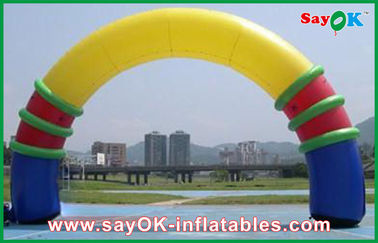 O PVC inflável do arco/porta do evento exterior relativo à promoção inflável de Productsa personalizou sinais de anúncio infláveis