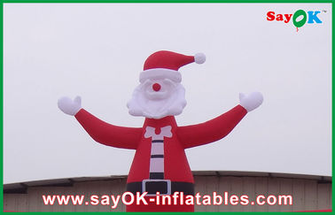 Arco inflável vermelho grande exterior do Natal do Natal com homem do Natal