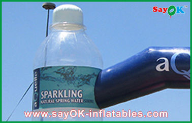 Arco inflável da propaganda inflável feita sob encomenda do arco com os produtos infláveis feitos sob encomenda da garrafa clara