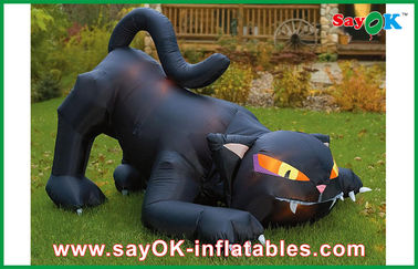 Gato preto inflável personalizado de Airblown das decorações infláveis do feriado