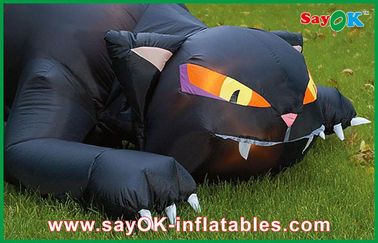 Gato preto inflável personalizado de Airblown das decorações infláveis do feriado