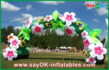 Arco inflável Mini Inflatable Arch/porta/porta infláveis do revestimento de Infaltable com decoração da flor
