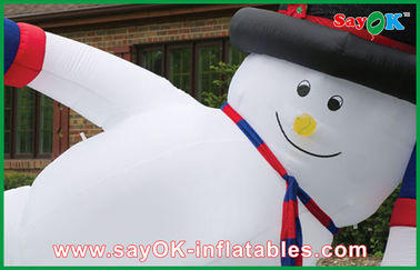 Decorações infláveis do feriado do boneco de neve inflável gigante da decoração do Natal