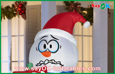Boneco de neve inflável do Natal gigante inflável das decorações do feriado