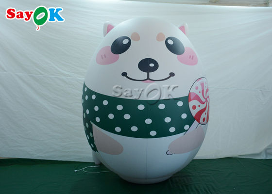 Modelo branco personalizado With Printing do urso polar das decorações infláveis do feriado