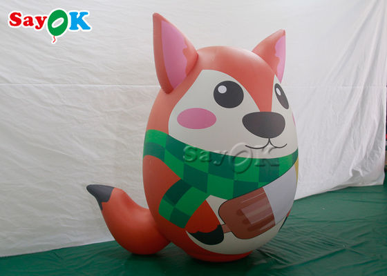 decorações infláveis apertadas do feriado do ar de 7ft que estão o modelo animal do Fox