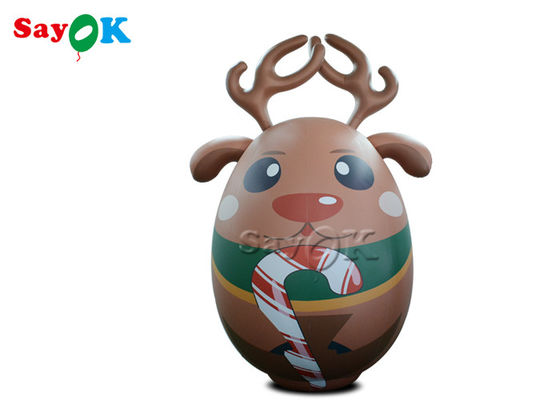 desenhos animados infláveis da mascote dos cervos do veado norte-americano dos alces do ar exterior da decoração do Natal de 10ft
