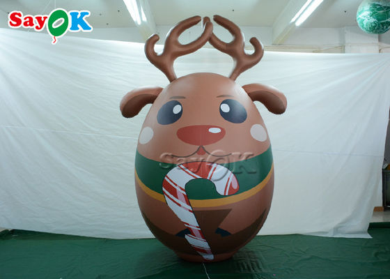desenhos animados infláveis da mascote dos cervos do veado norte-americano dos alces do ar exterior da decoração do Natal de 10ft