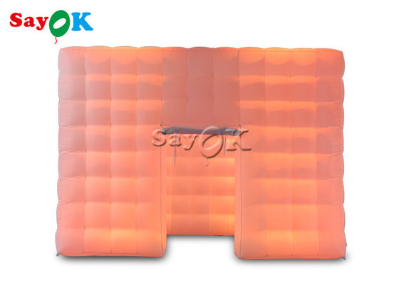 Tenda inflável personalizada Grande evento ao ar livre portátil Tenda de cubo inflável com luz LED
