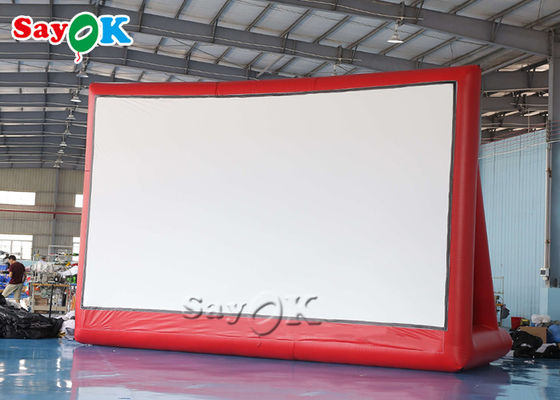 A tela inflável do teatro personalizou do cinema inflável da tela de filme do Pvc de 7.25m 24ft o parque de estacionamento exterior do carro