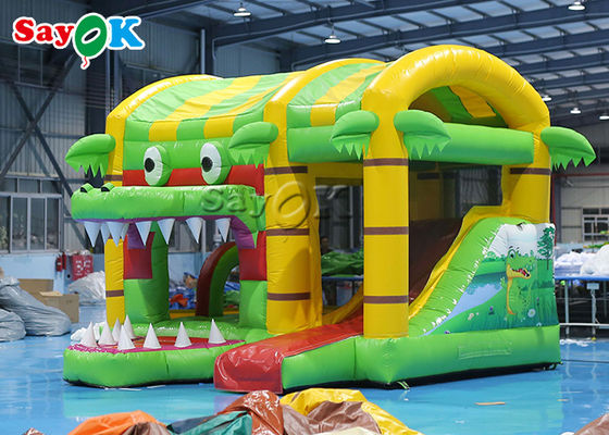 Corrediça inflável da casa do castelo do salto do multi crocodilo pequeno do divertimento para a criança