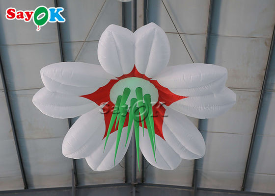 Flor de suspensão conduzida 1.5m/2m inflável colorida para a decoração do casamento