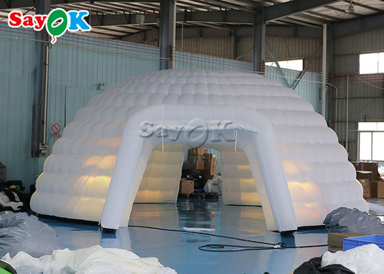 barraca inflável leve conduzida grande do evento da abóbada de 8m para o acampamento exterior