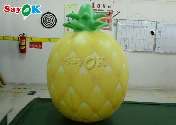 Balões infláveis de suspensão amarelos do fruto do abacaxi de 1.5mH 5ft