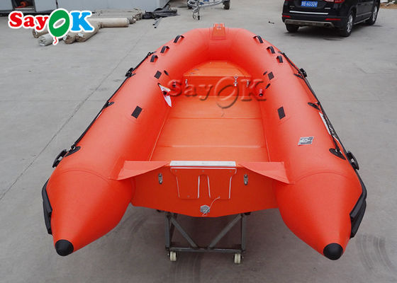 barcos infláveis 390cm vermelhos do PVC de 12.8ft com motor externo