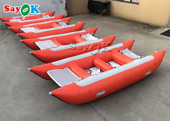 430cm catamarã vermelho de 6 pessoas que compete o barco de alta velocidade