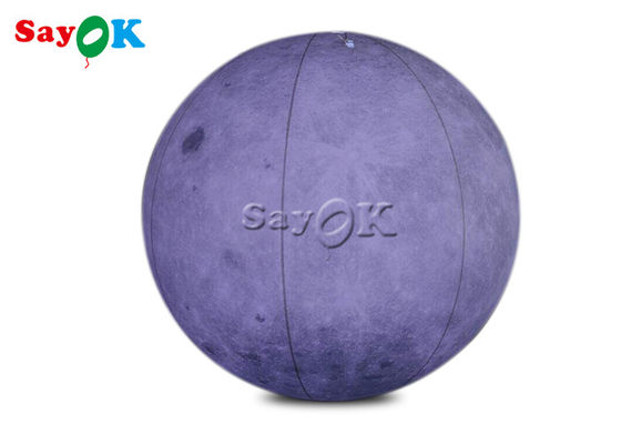o gigante do PVC 6.6ft de 0.2mm conduziu o balão inflável da luz de lua para a decoração da fase do tema do espaço