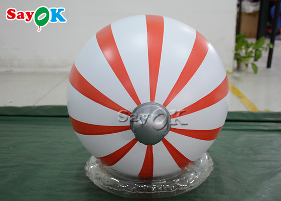 0.6m vermelhos e auto branco do PVC que infla a decoração personalizada balão da loja do Natal