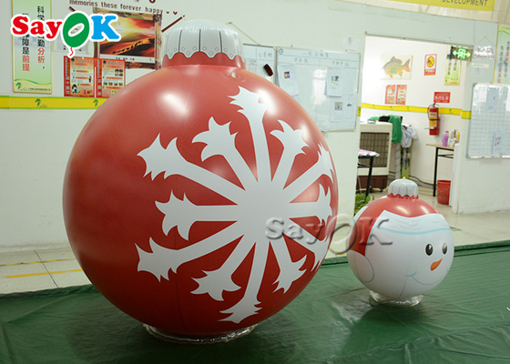 Balão inflável de suspensão do floco de neve da decoração da festa natalícia
