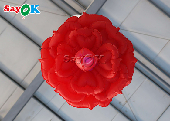 decoração de iluminação 3.3ft inflável do casamento de Rose Flower Ceiling Wall Hanging da decoração de 1m