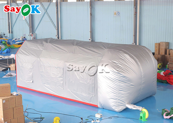 Pintura inflável do carro da cabine de pulverizador da explosão de Grey Airtight Inflatable Air Tent da barraca do trabalho