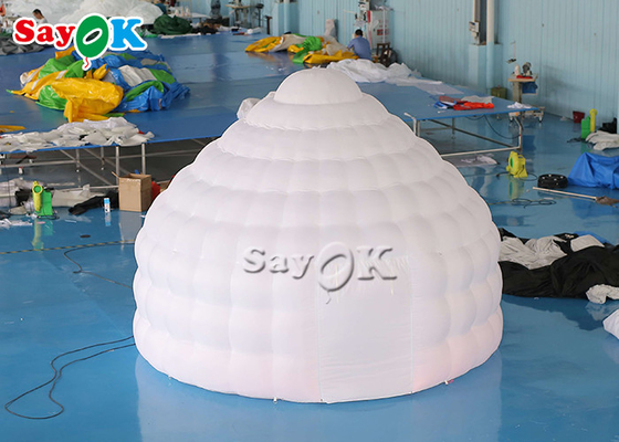 A barraca inflável 4m do iglu 13ft conduziu a iluminação da barraca inflável de Yurt da abóbada do iglu para o acampamento exterior