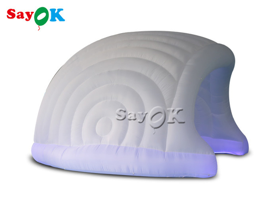 O capacete portátil do semicírculo da barraca inflável do ar dá forma à barraca inflável da fase