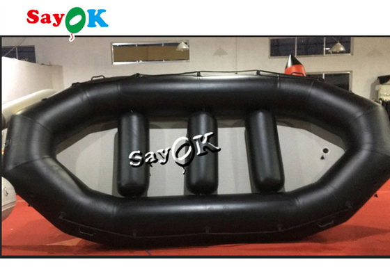 Barco transportando de borracha pequeno preto inflável do esporte de água dos barcos 4.85m do PVC do GV