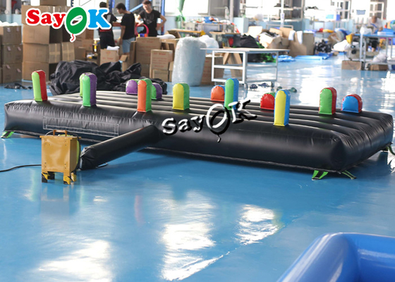 Jogos infláveis de Ring Toss Hoopla Inflatable Sports dos adultos das crianças dos jogos exteriores 4x2m 13x6.6ft