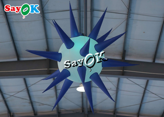 teto de 1.5m 5ft que pendura a estrela conduzida inflável para a decoração do evento do partido da fase do clube