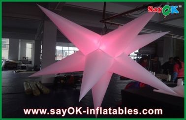 Estrela de suspensão inflável da luz do diodo emissor de luz da decoração do evento do partido para anunciar