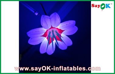 A decoração inflável personalizada bonita da iluminação conduziu a flor inflável para a venda