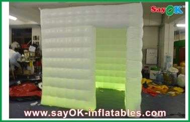 Produtos infláveis feitos sob encomenda infláveis de pano de Oxford, cabine quadrada móvel da foto do casamento branco