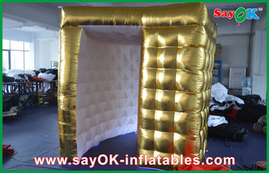 Cabine inflável da foto cabine inflável dourada alugado Photobooth da foto de 2.5m x de 2.5m x de 2.5m para Weding