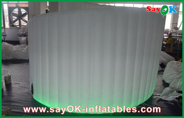 Grande 4mL X 3mH parede espiral inflável da foto da cabine do aluguer inflável, parede forte do diodo emissor de luz de pano de Oxford