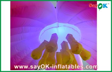 da flor inflável do diodo emissor de luz de 1.5m iluminação inflável de suspensão cor-de-rosa para o partido