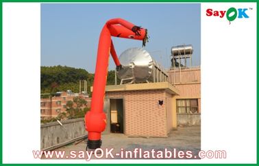 Dançarino/céu infláveis do ar da propaganda durável de nylon de Inflatable Red Rip-Stop do dançarino do céu