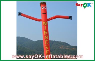 Dançarino/céu infláveis do ar da propaganda durável de nylon de Inflatable Red Rip-Stop do dançarino do céu