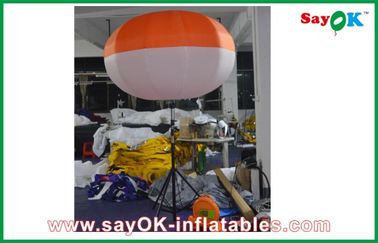 bola conduzida inflável do tripé de pano do nylon de 2m, anunciando a decoração inflável da iluminação do diodo emissor de luz