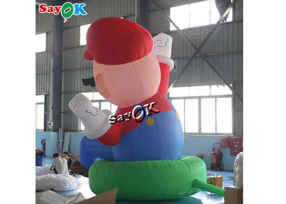 Caracteres de desenhos animados 4m 13ft Gigante Oxford Super Mario inflável para decoração de festival