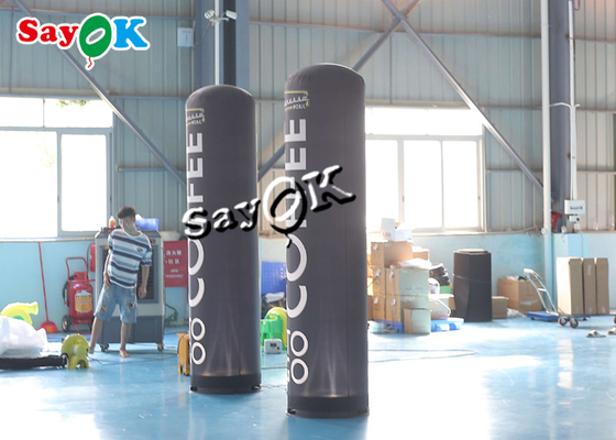 Coluna de anúncio 8ft inflável personalizada de 2.5m com Logo Printing