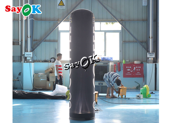 Coluna de anúncio 8ft inflável personalizada de 2.5m com Logo Printing