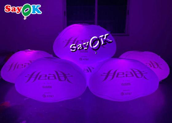 propaganda de 60cm que pendura a nuvem de iluminação conduzida hermética inflável com Logo Printing