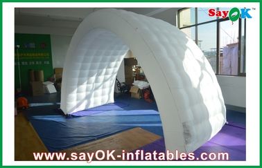 Barraca inflável branca do ar do evento de pano de Oxford, partido inflável personalizado da barraca do ar da família do túnel